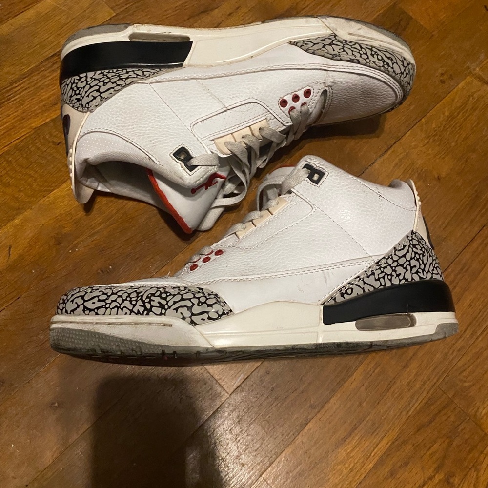 Air Jordan Red and White Sneakers